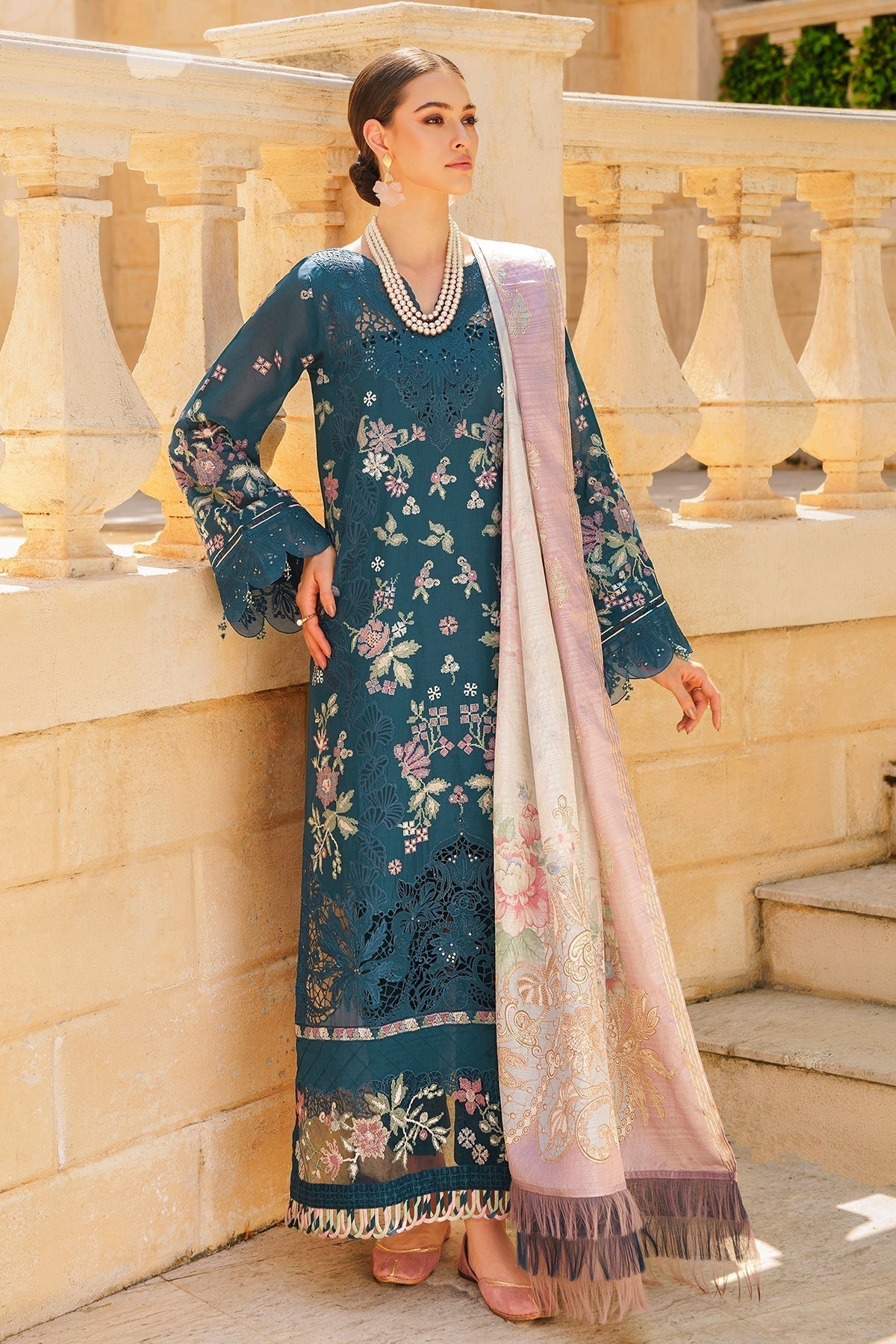 Baroque | Swiss Lawn 24 | SL12-D02 - Designer Dress - Maria Faisal