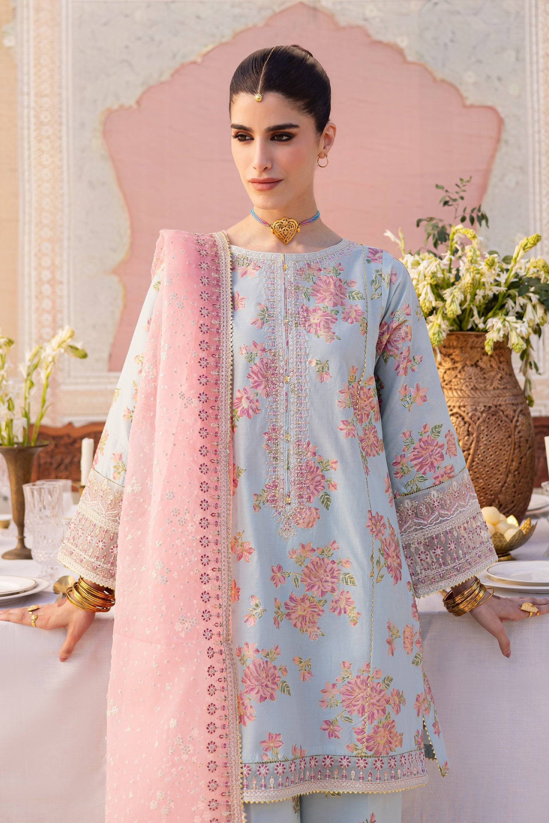 Batik | Chargbagh | Ocean Bloom by Maria Faisal - Registered Vendor of : Batik - type : Ladies Clothes - 100% original wedding dresses