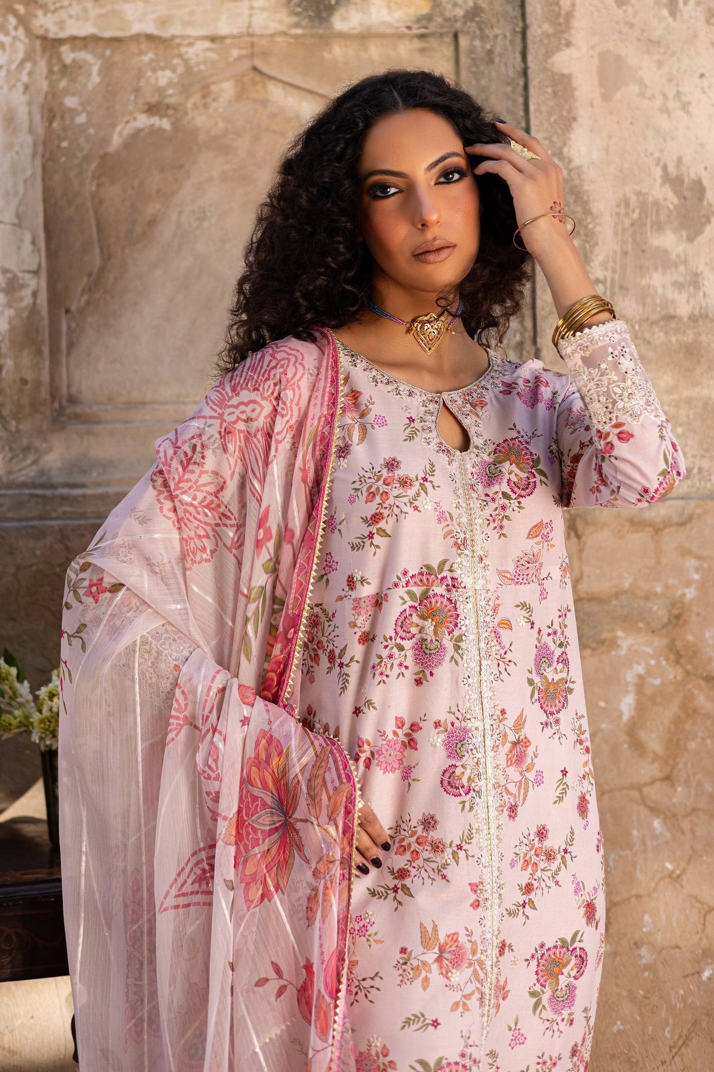 Batik | Chargbagh | Pink Lilly by Maria Faisal - Registered Vendor of : Batik - type : Ladies Clothes - 100% original wedding dresses