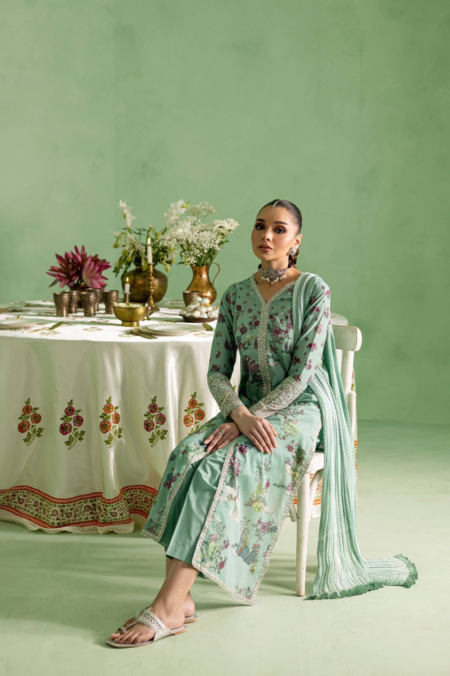 Batik | Chargbagh | Crepe by Maria Faisal - Registered Vendor of : Batik - type : Ladies Clothes - 100% original wedding dresses