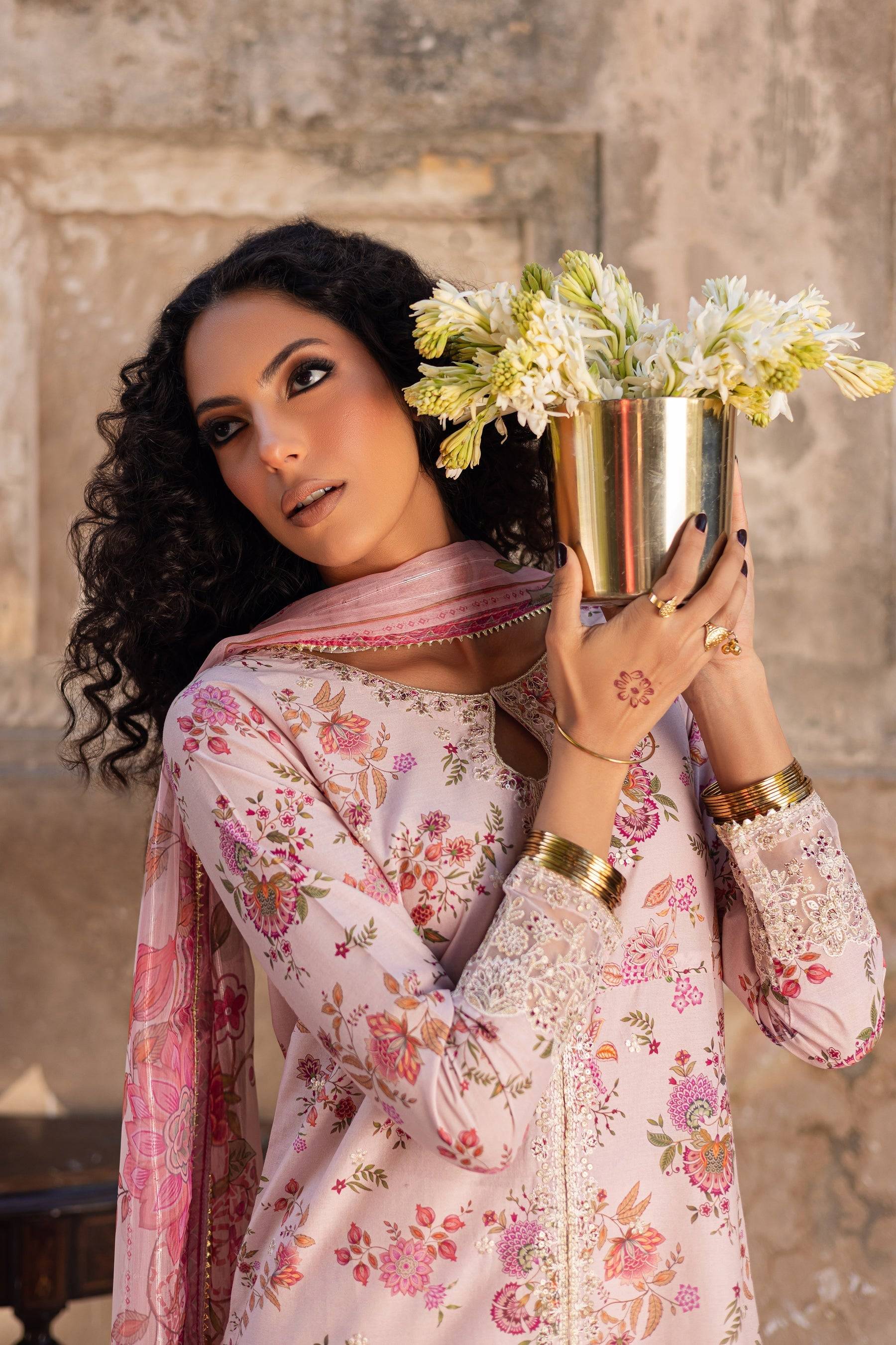 Batik | Chargbagh | Pink Lilly by Maria Faisal - Registered Vendor of : Batik - type : Ladies Clothes - 100% original wedding dresses