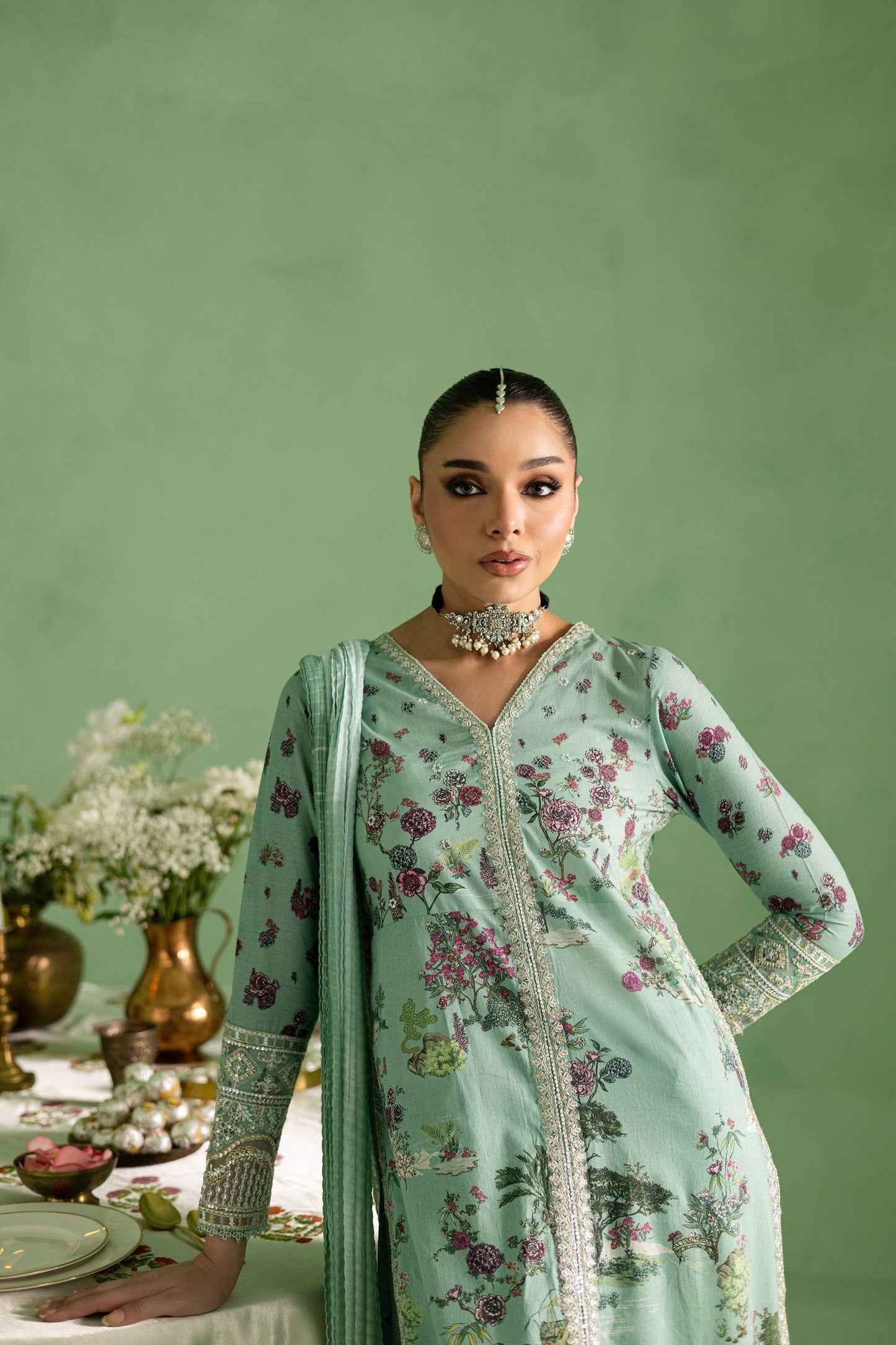 Batik | Chargbagh | Crepe by Maria Faisal - Registered Vendor of : Batik - type : Ladies Clothes - 100% original wedding dresses