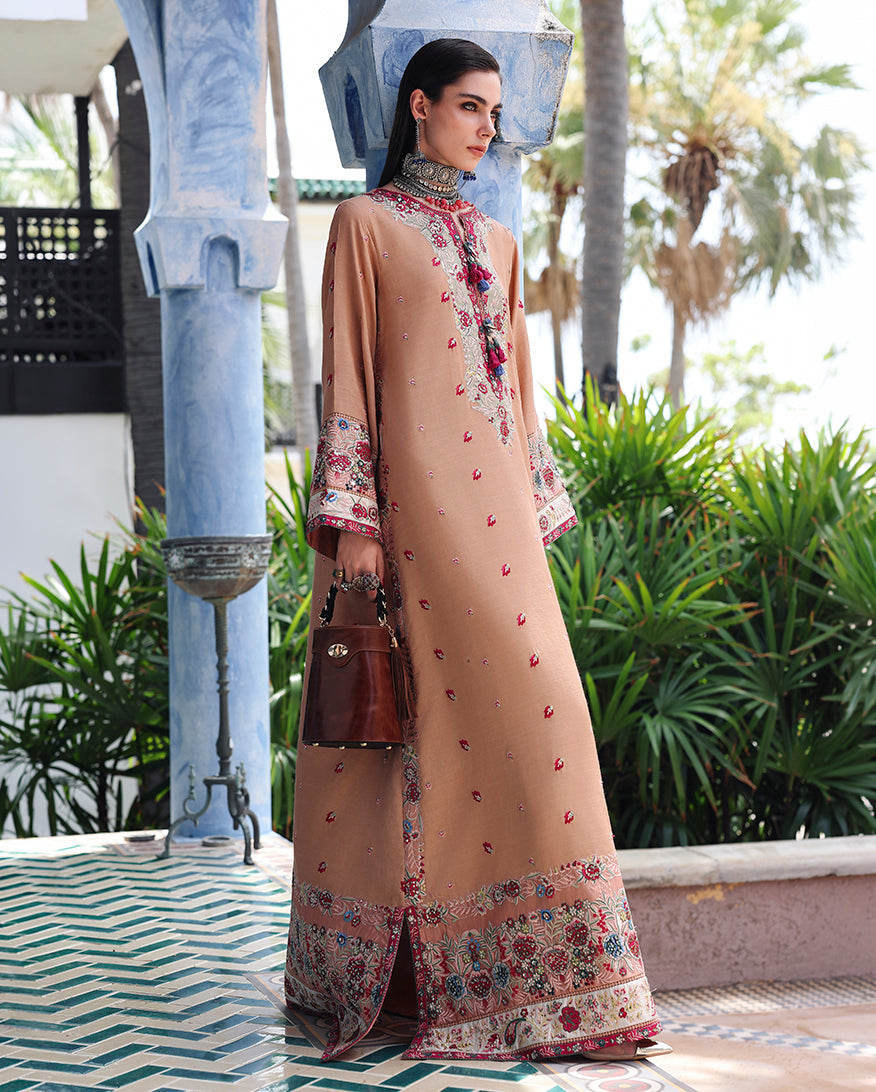 Mushq | Nuvera Rawsilk | Belladona Royale - Luxury Dress - available at Maria Faisal in UK and USA.