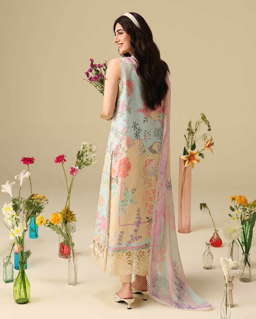Mushq | Soleil Prints | Bellarosa - Luxury Dress - available at Maria Faisal in UK and USA.