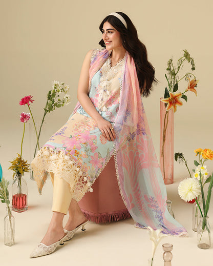 Mushq | Soleil Prints | Bellarosa - Luxury Dress - available at Maria Faisal in UK and USA.