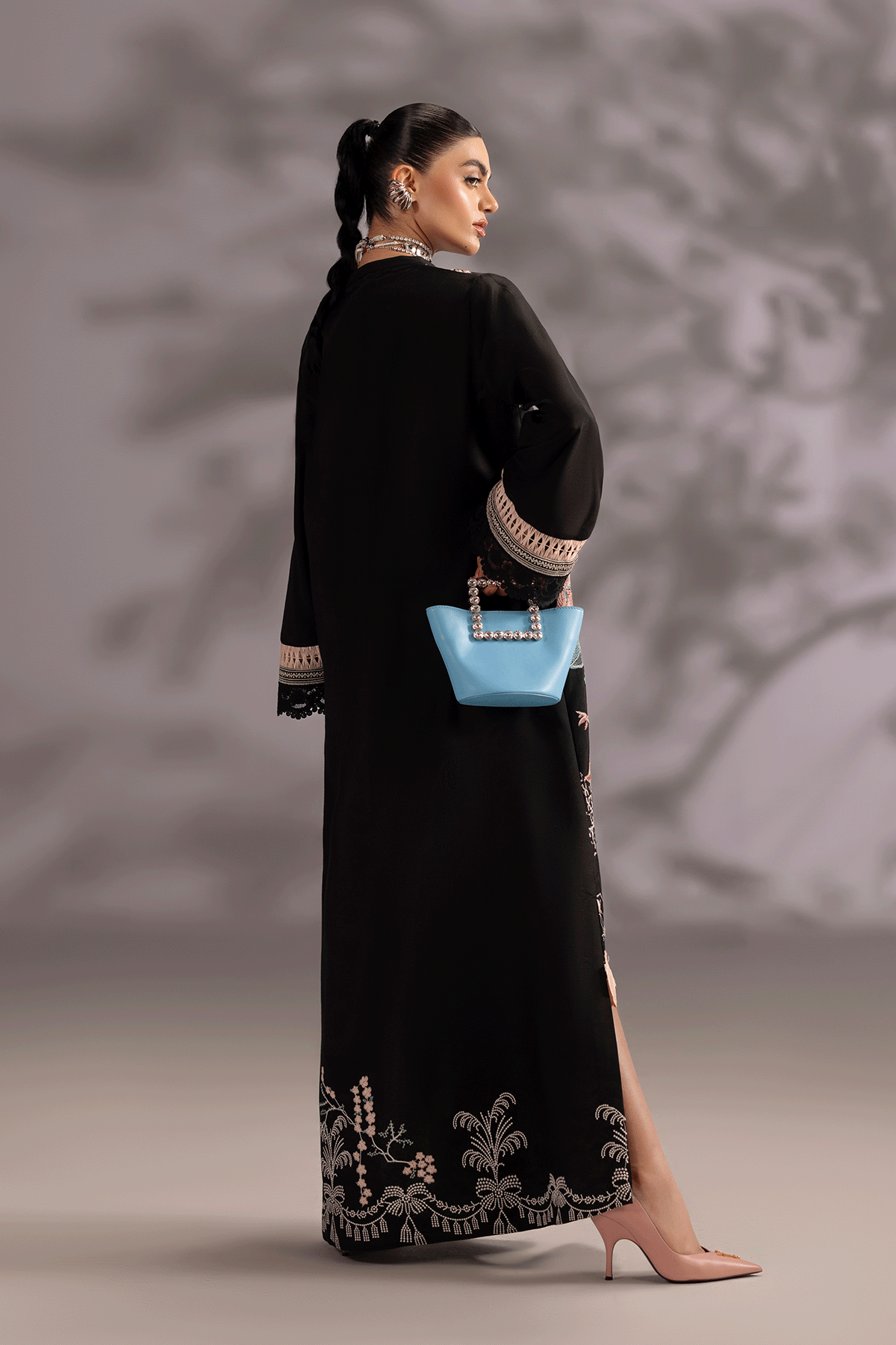 Erum Khan | Summer Whisper | Lady Charm - Luxury Dress - available at Maria Faisal in UK and USA.