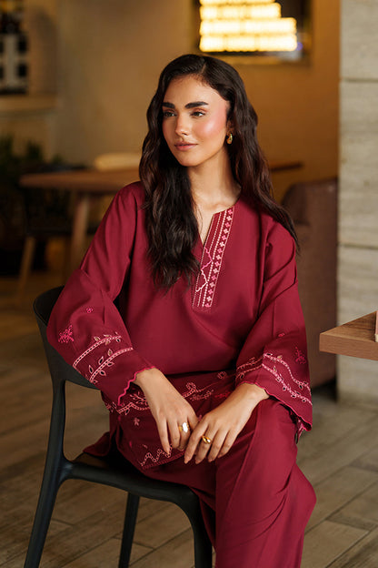 Azure | Chic Essentials | Blaze Berry - Casual Dress - available at Maria Faisal in UK and USA.