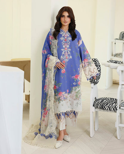 Roheenaz | Petals in Print | Bloom Portrait - Casual Dress - available at Maria Faisal in UK and USA.