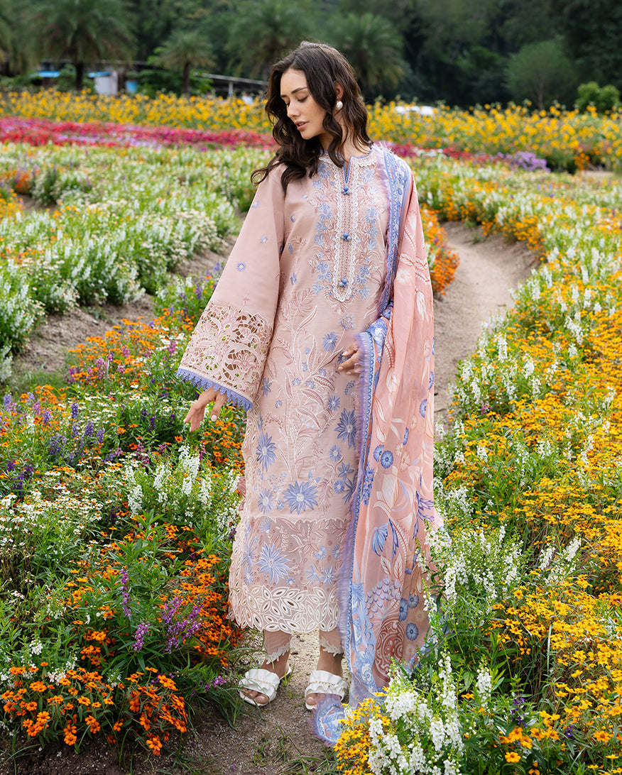 Mushq | Hemline the Secret Garden | Bloom Sonata - Luxury Dress - available at Maria Faisal in UK and USA.