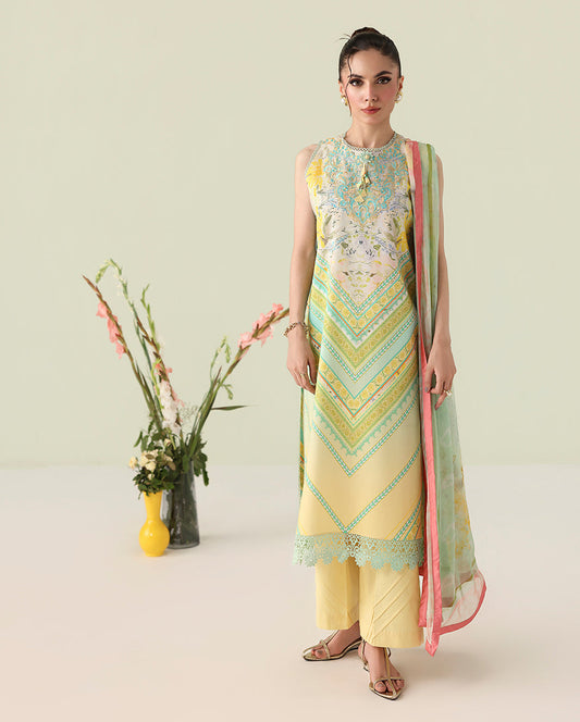 Roheenaz | Rosette Lawn | Bloomed Muse - Casual Dress - available at Maria Faisal in UK and USA.