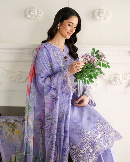 Roheenaz | Sunlit Tales Printed Embroidered Edit | Bloomray - Luxury Dress - available at Maria Faisal in UK and USA.
