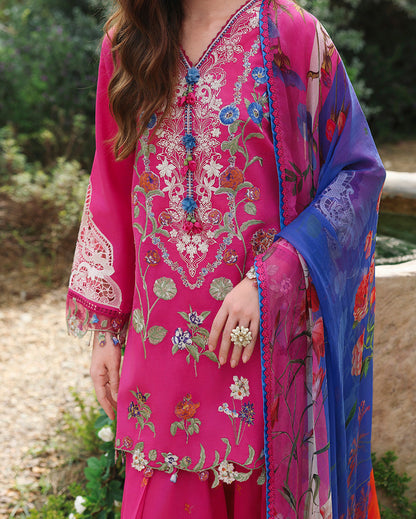 Mushq | The Secret Garden Lawn | Bloomveil - Luxury Dress - available at Maria Faisal in UK and USA.