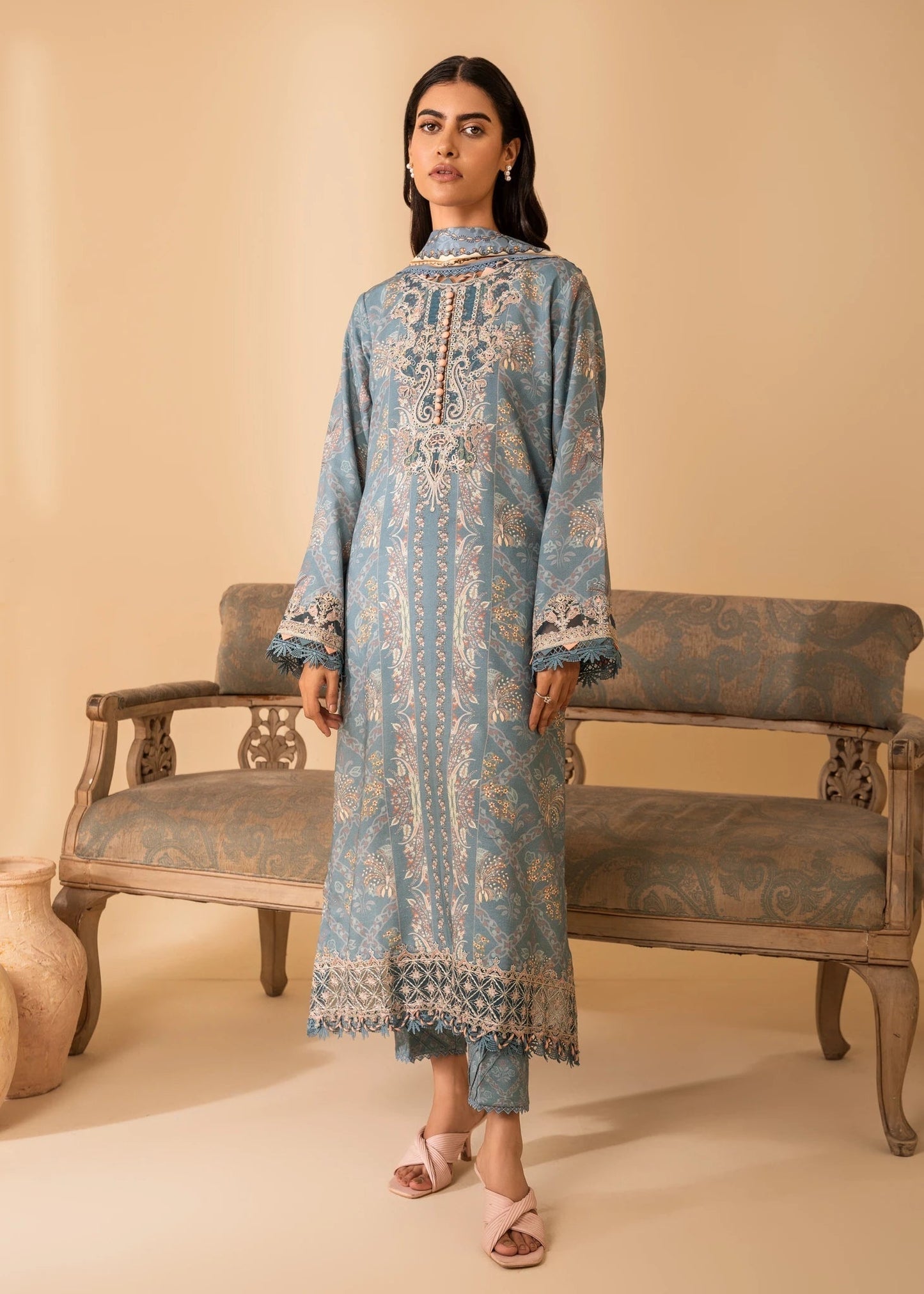 Nureh | Shades of Winter | SERENA (AZ-05) - Ladies Clothes - Maria Faisal