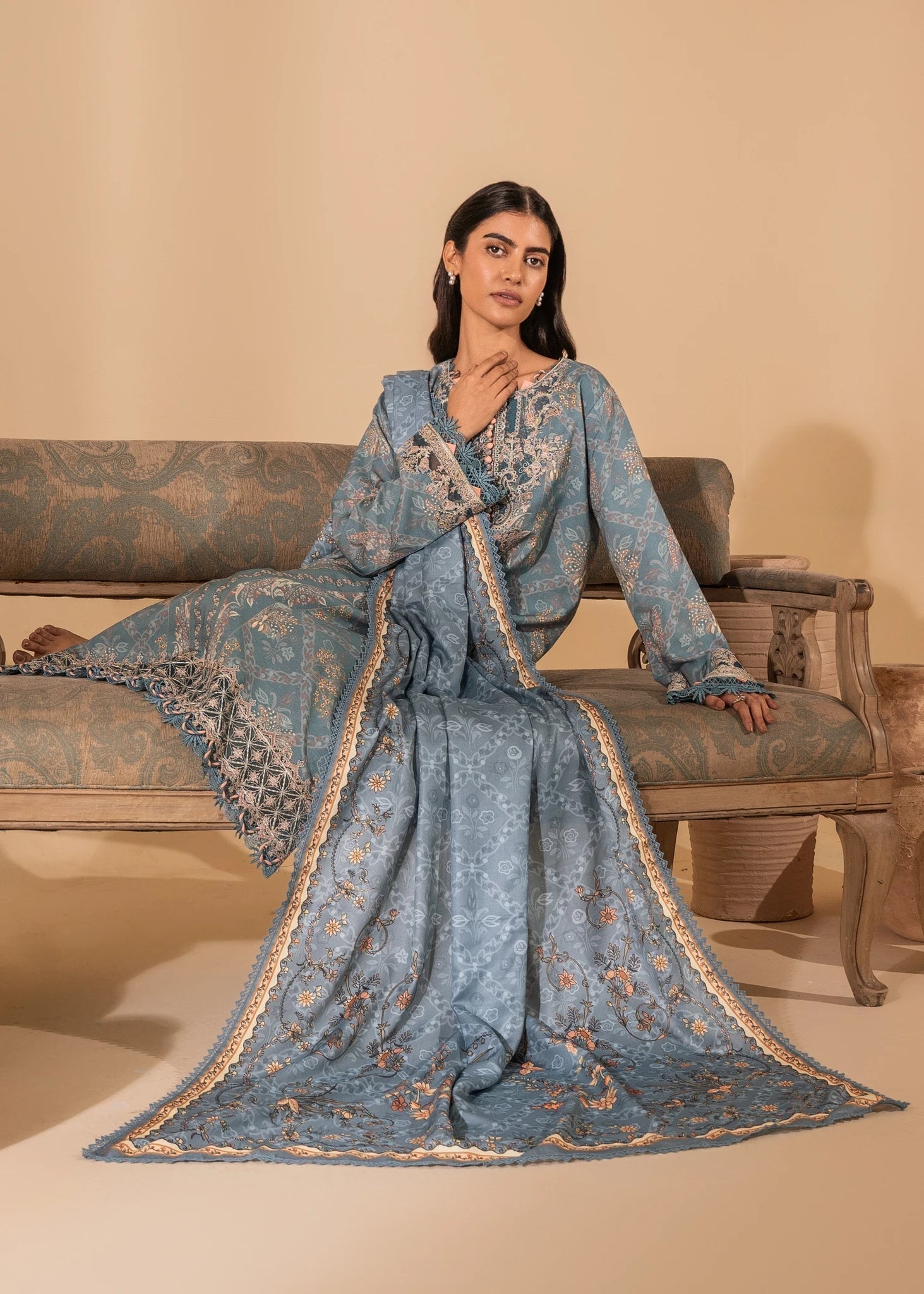 Nureh | Shades of Winter | SERENA (AZ-05) - Ladies Clothes - Maria Faisal