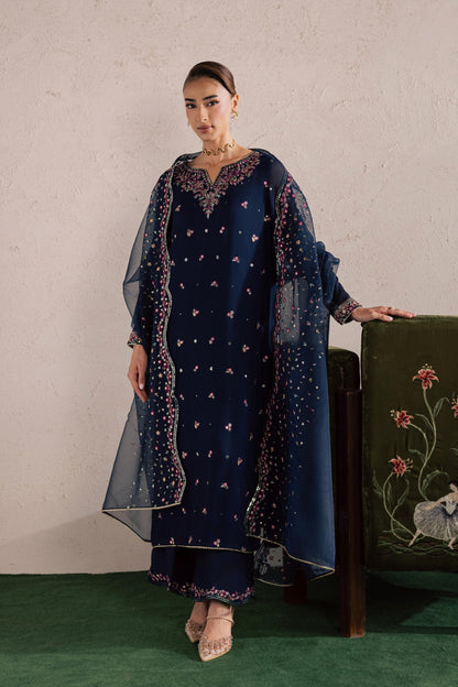 Batik | Festive Eid 26 | Bluey - Luxury Dress - available at Maria Faisal in UK and USA.