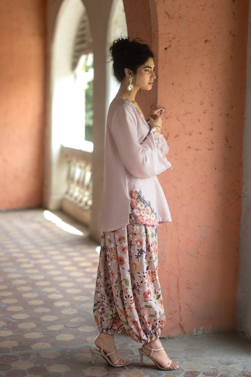 Zainab Chottani | Summer Edition 26 | Blush Fleur - Formal Dress - available at Maria Faisal in UK and USA.