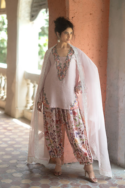 Zainab Chottani | Summer Edition 26 | Blush Fleur - Formal Dress - available at Maria Faisal in UK and USA.