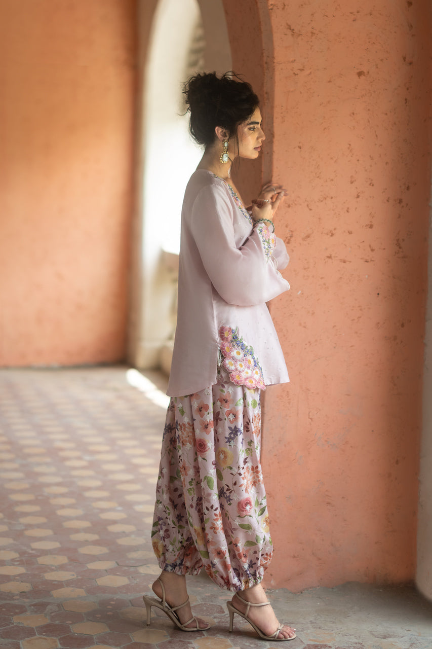 Zainab Chottani | Summer Edition 26 | Blush Fleur - Formal Dress - available at Maria Faisal in UK and USA.