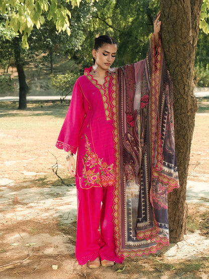 Hemstitch | The Garden Lawn | Blush Petal - Ladies Clothes - Maria Faisal