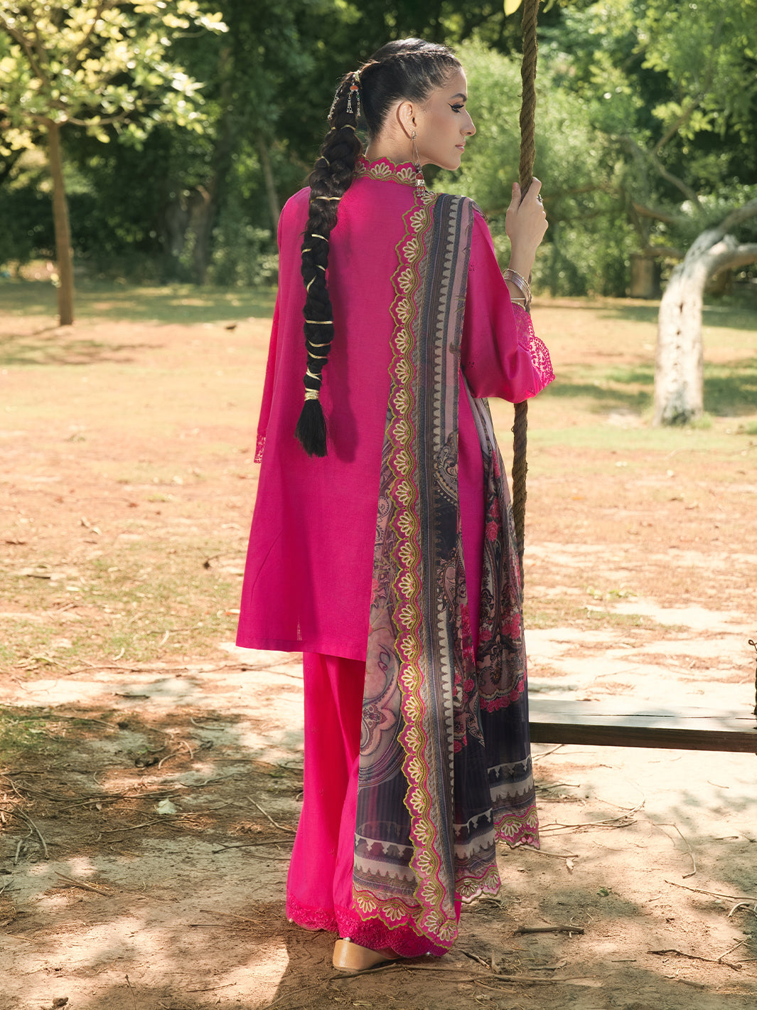 Hemstitch | The Garden Lawn | Blush Petal - Ladies Clothes - Maria Faisal