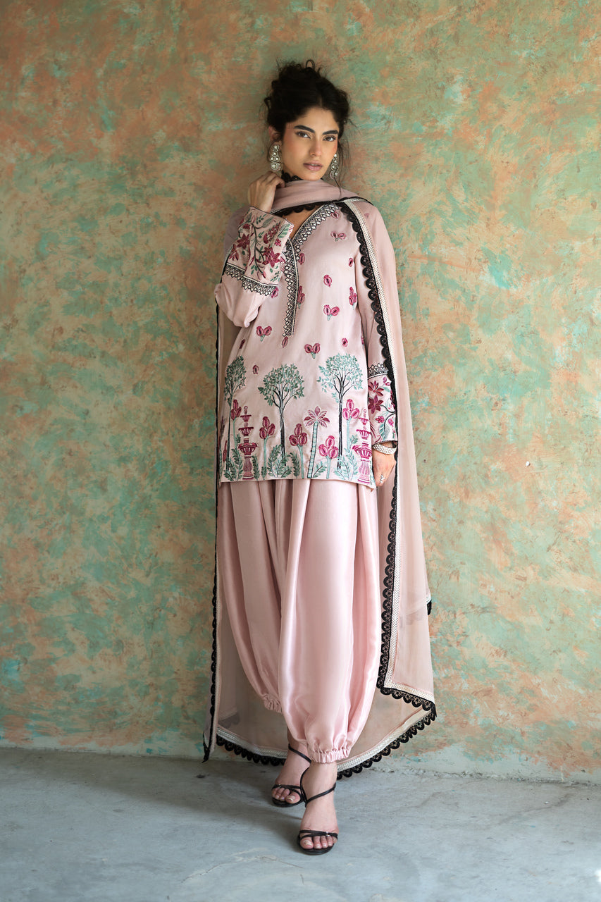 Zainab Chottani | Summer Edition 26 | Blush Serenade Balloon - Formal Dress - available at Maria Faisal in UK and USA.