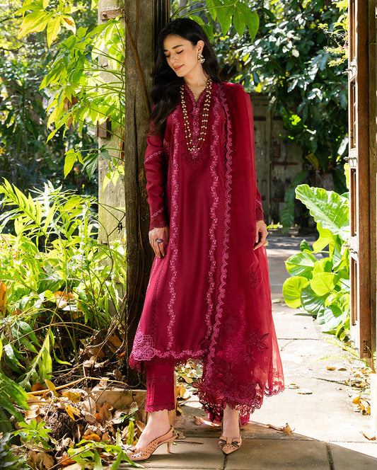 Mushq | La Toscana Casual Pret | Blush Vineyard - Luxury Dress - available at Maria Faisal in UK and USA.