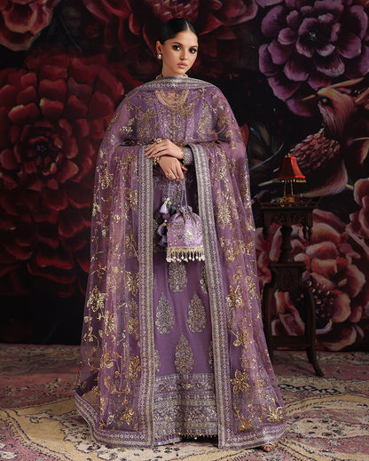 Roheenaz | Royale Eternel Chiffon Edit | Blush Whisper - Formal Dress - available at Maria Faisal in UK and USA.