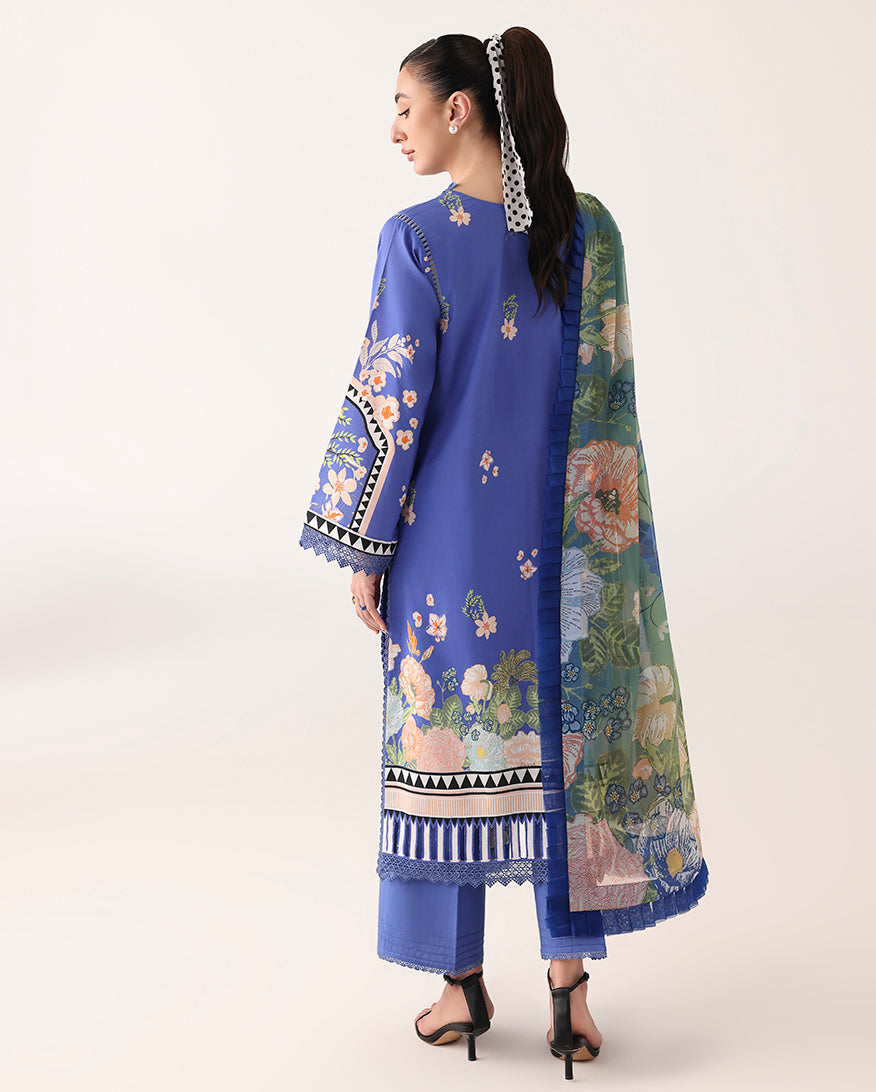Roheenaz | Rosette Lawn | Breeze of Dawn - Casual Dress - available at Maria Faisal in UK and USA.