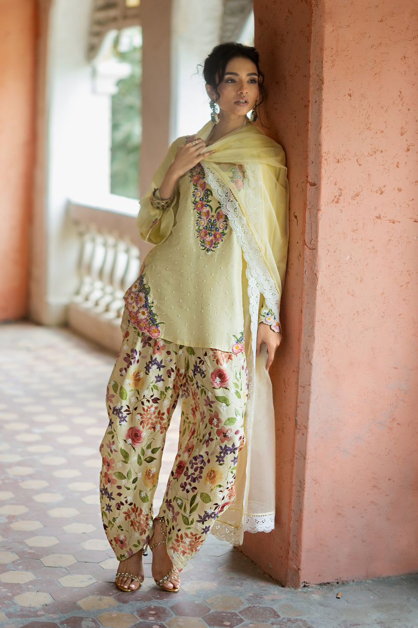 Zainab Chottani | Summer Edition 26 | Butter Fleur - Formal Dress - available at Maria Faisal in UK and USA.