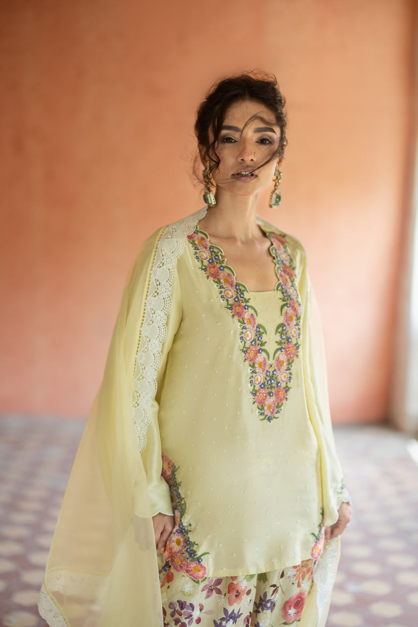 Zainab Chottani | Summer Edition 26 | Butter Fleur - Formal Dress - available at Maria Faisal in UK and USA.