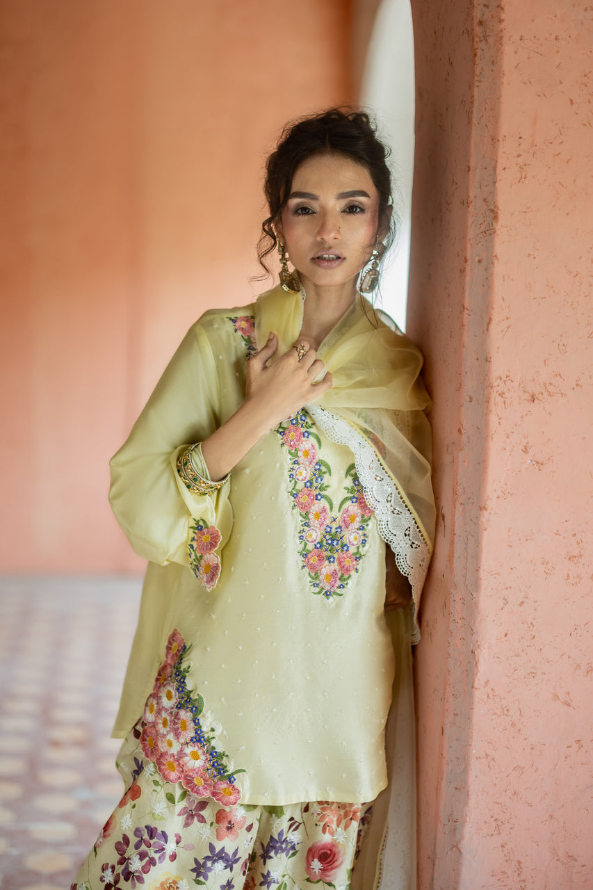 Zainab Chottani | Summer Edition 26 | Butter Fleur - Formal Dress - available at Maria Faisal in UK and USA.