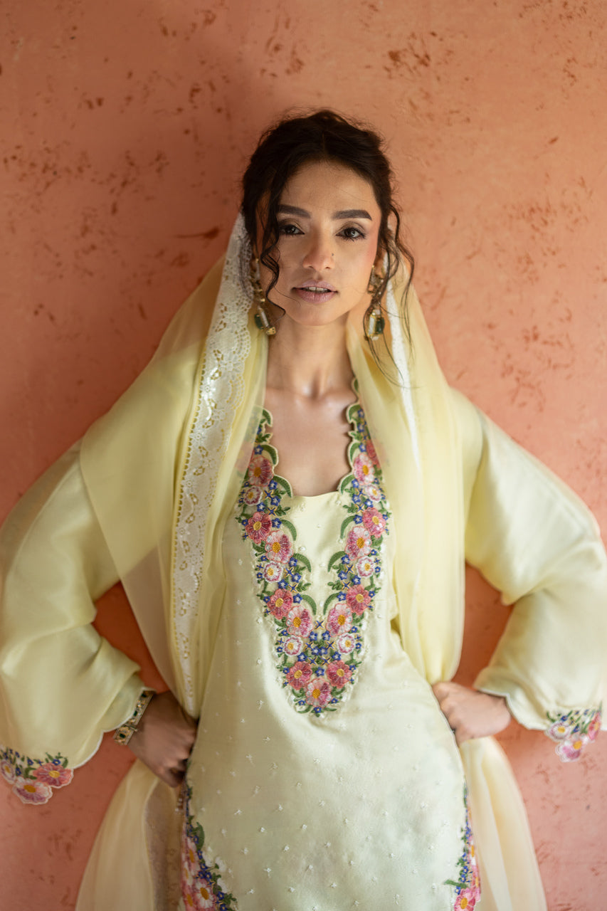 Zainab Chottani | Summer Edition 26 | Butter Fleur - Formal Dress - available at Maria Faisal in UK and USA.