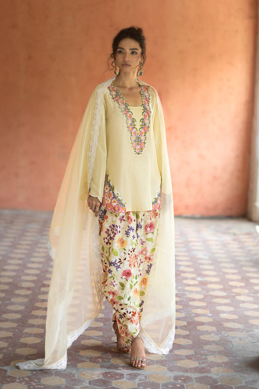 Zainab Chottani | Summer Edition 26 | Butter Fleur - Formal Dress - available at Maria Faisal in UK and USA.