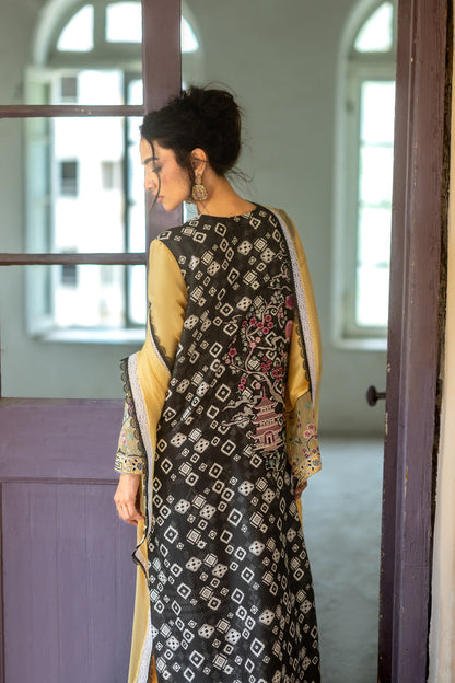 Zainab Chottani | Summer Edition 26 |Butter Yellow - Formal Dress - available at Maria Faisal in UK and USA.