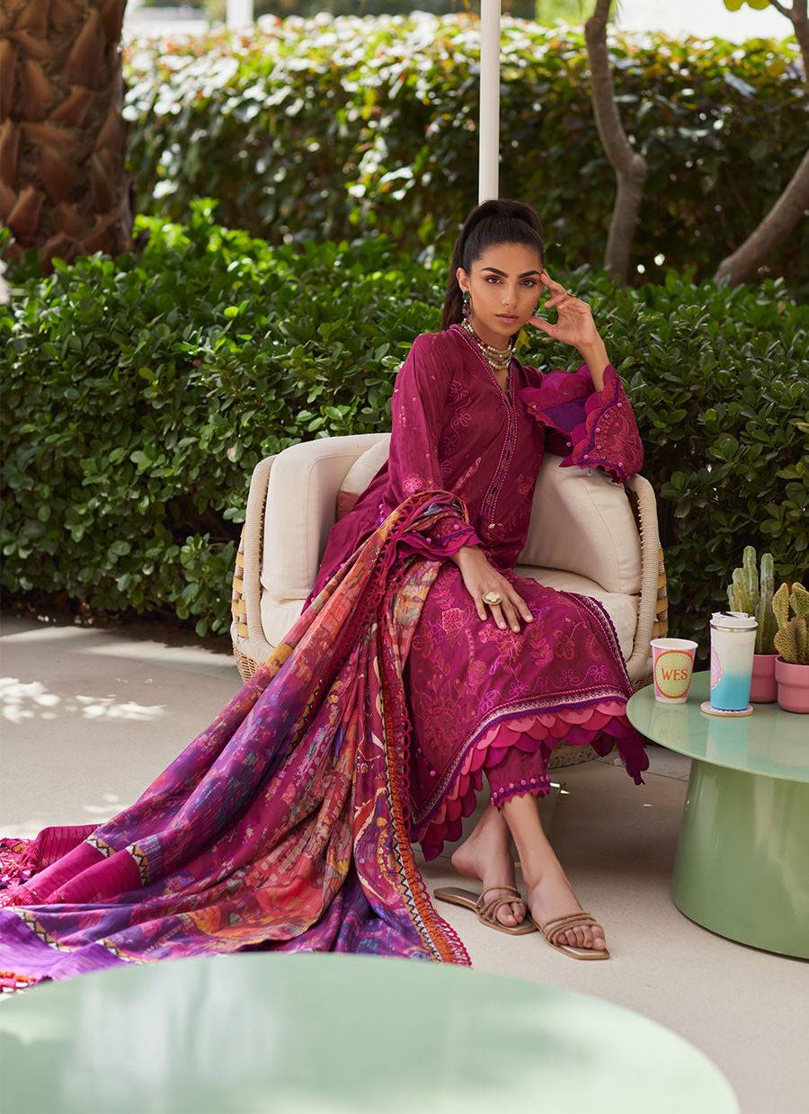 Farah Talib Aziz | WES - Luxury Unstitched 2025 | Betty Berry by Maria Faisal - Registered Vendor of : Farah Talib Aziz - type : Ladies Clothes - 100% original wedding dresses