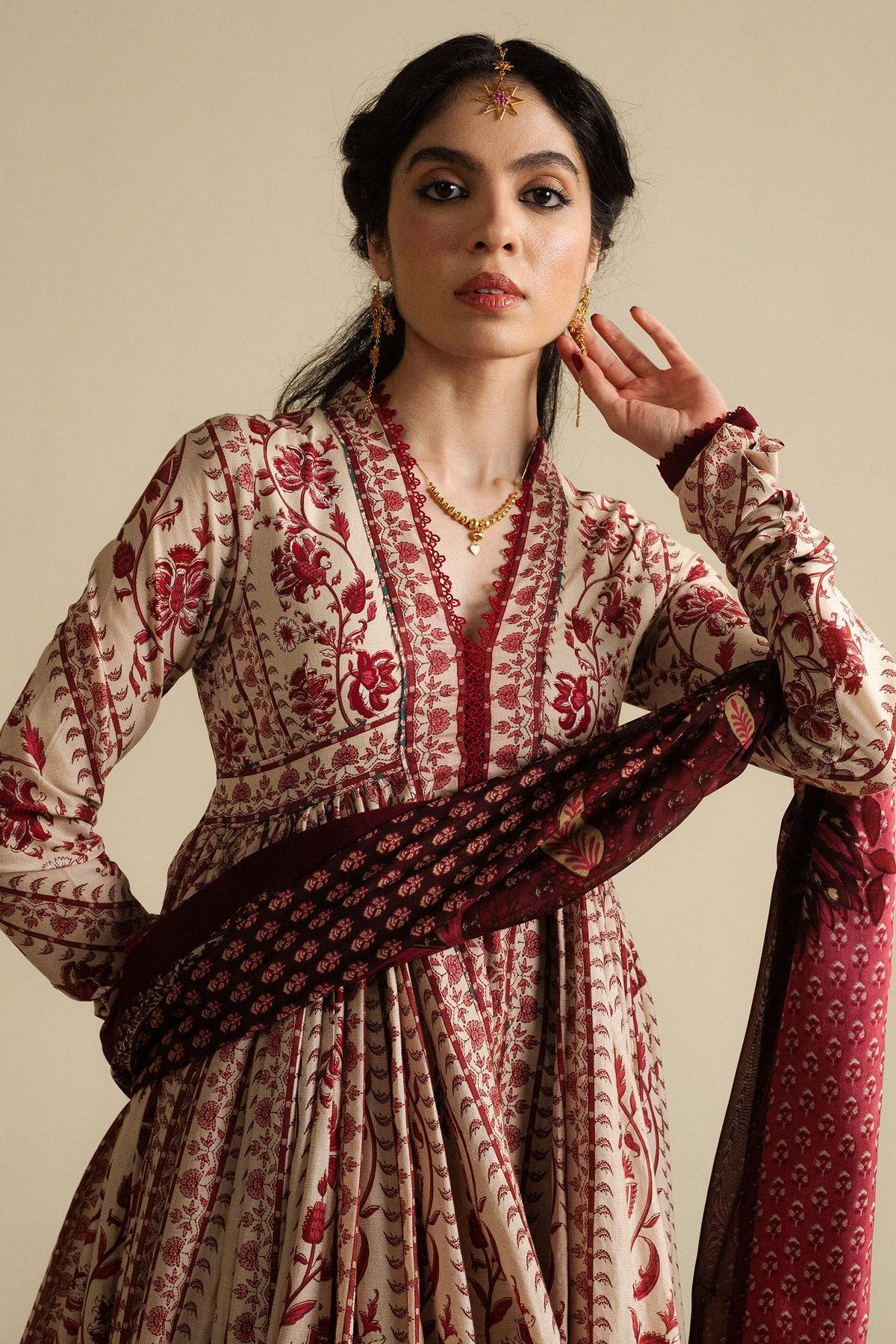 Zara Shahjahan | Anarkali 2025 | Kashmiri by Maria Faisal - Registered Vendor of : Zara Shahjahan - type : Ladies Clothes - 100% original wedding dresses