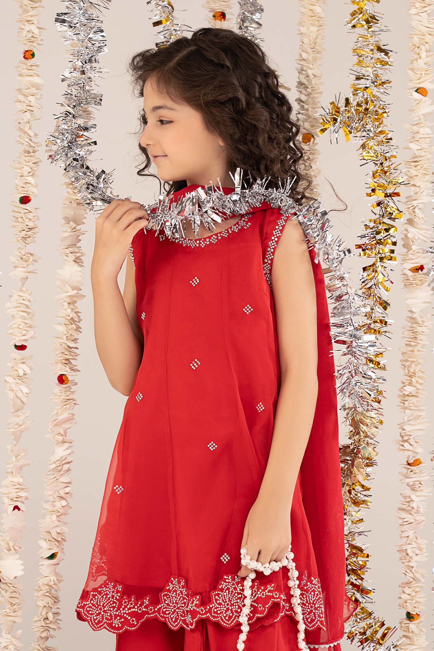 Kids Clothing | 3 Piece Organza Kids Suit