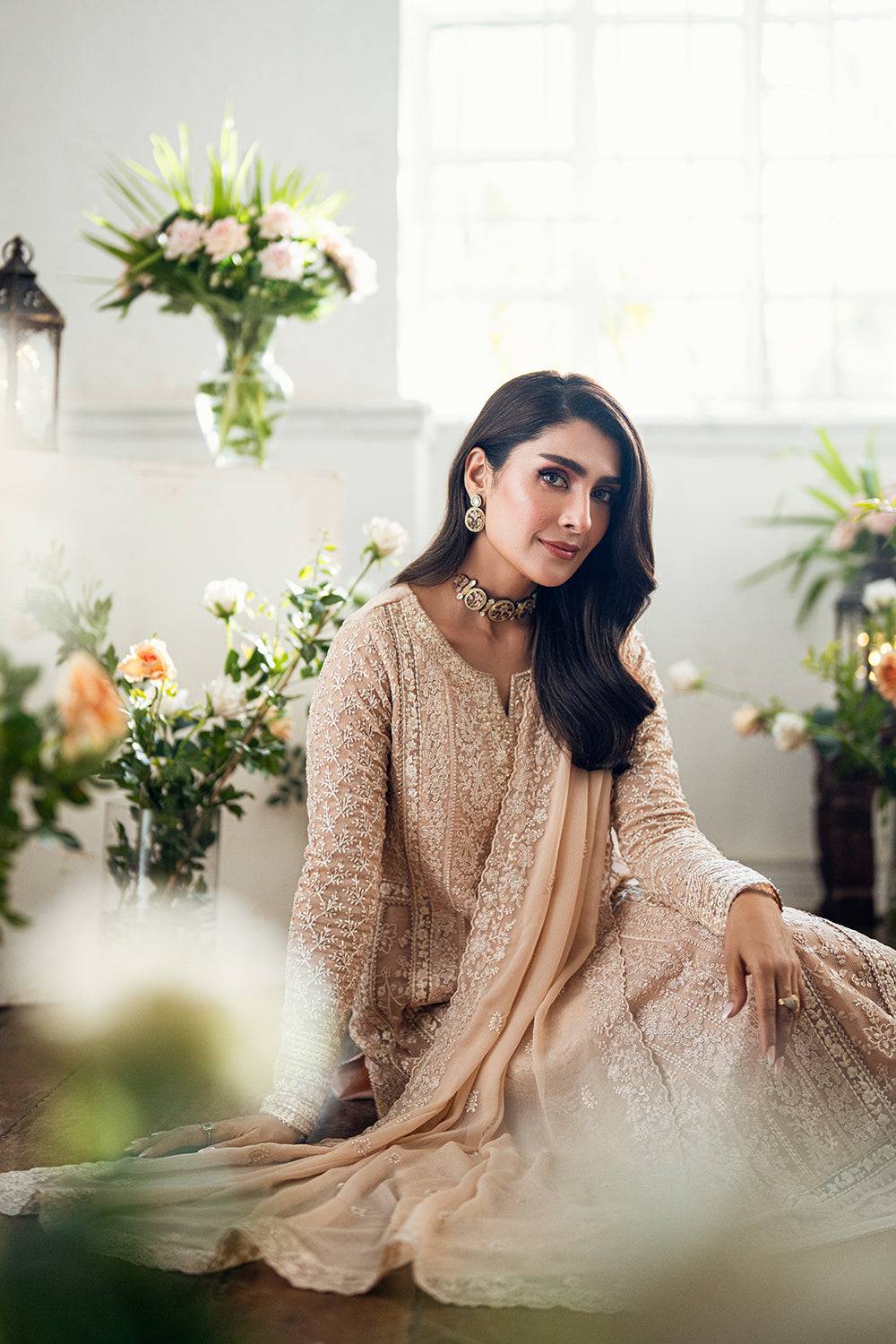 Azure | Vogue Formals | Celestial Cream by Maria Faisal - Registered Vendor of : Azure - type : Ladies Clothes - 100% original wedding dresses