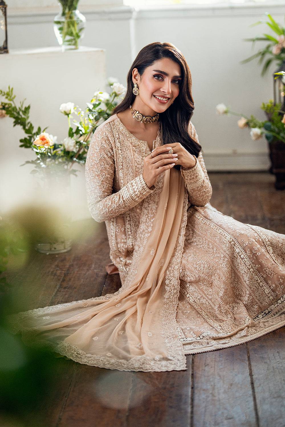 Azure | Vogue Formals | Celestial Cream by Maria Faisal - Registered Vendor of : Azure - type : Ladies Clothes - 100% original wedding dresses