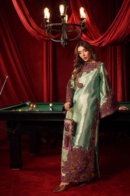Musferah Saad | The Elite Club | Celina - Formal Dress - available at Maria Faisal in UK and USA.