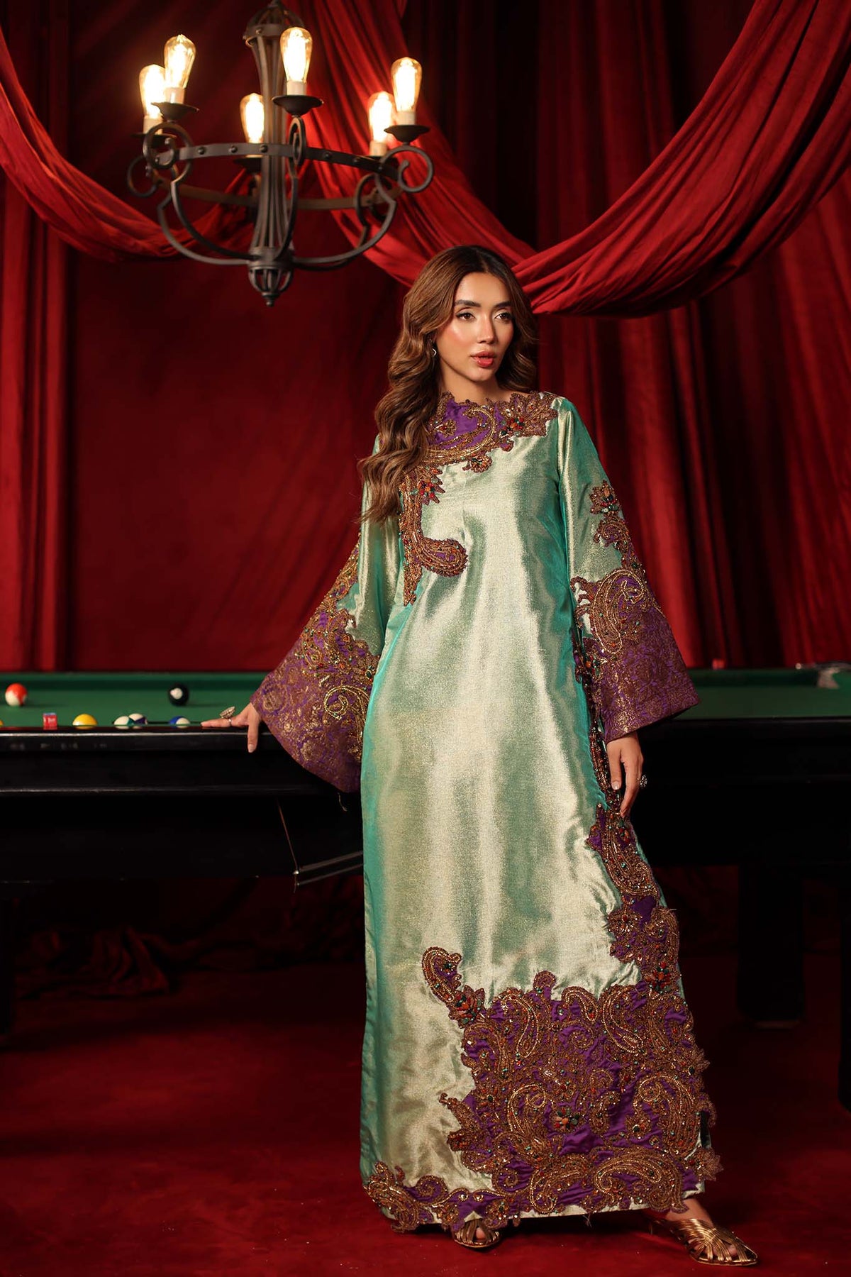 Musferah Saad | The Elite Club | Celina - Formal Dress - available at Maria Faisal in UK and USA.