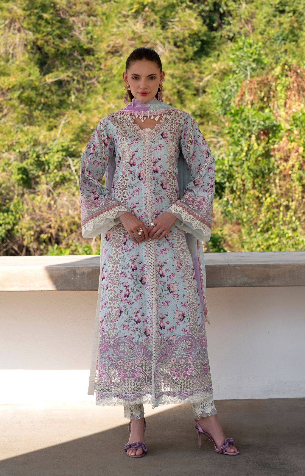 AJR Couture | Printakari Lawn 25 | Charlotte by Maria Faisal - Registered Vendor of : AJR Couture - type : Ladies Clothes - 100% original wedding dresses