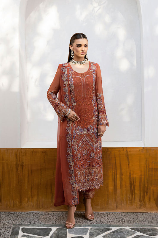Ramsha | Chevron Chiffon Collection | A-1007 - Ladies Clothes 