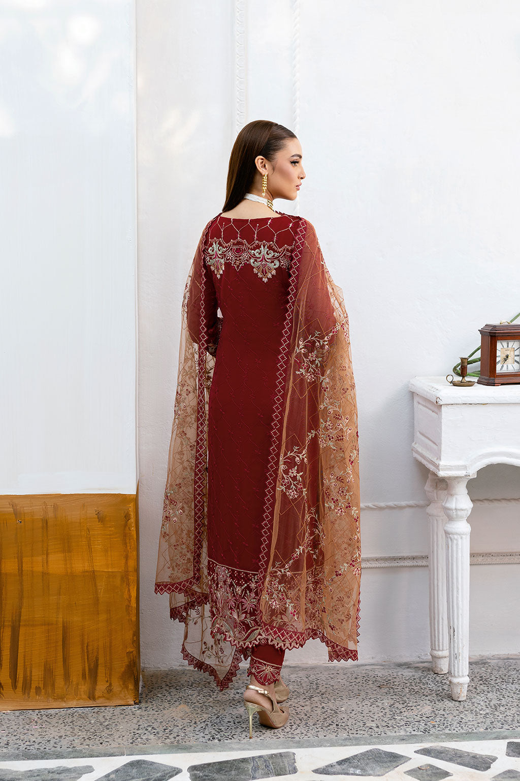 Ramsha | Chevron Chiffon Collection | A-1010 - Ladies Clothes 