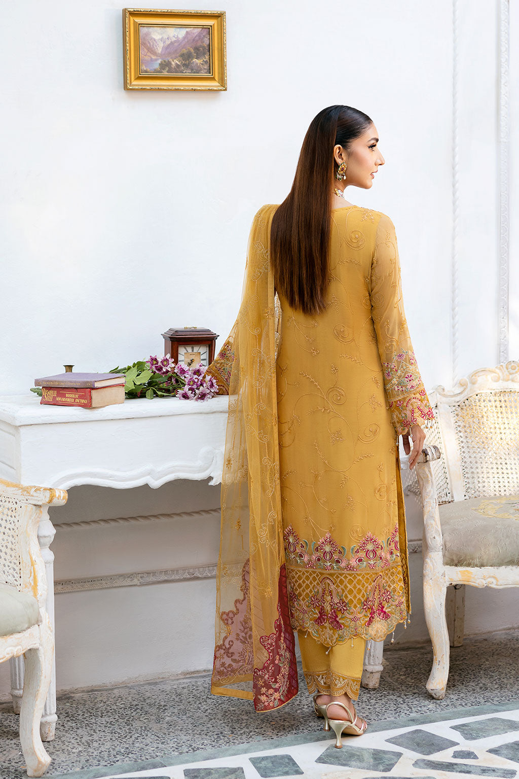 Ramsha | Chevron Chiffon Collection | A-1004 - Ladies Clothes 