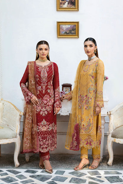 Ramsha | Chevron Chiffon Collection | A-1004 - Ladies Clothes 