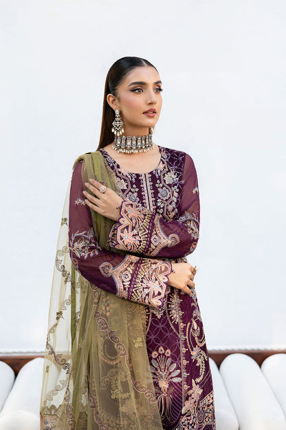 Ramsha | Chevron Chiffon Collection | A-1002 - Ladies Clothes 