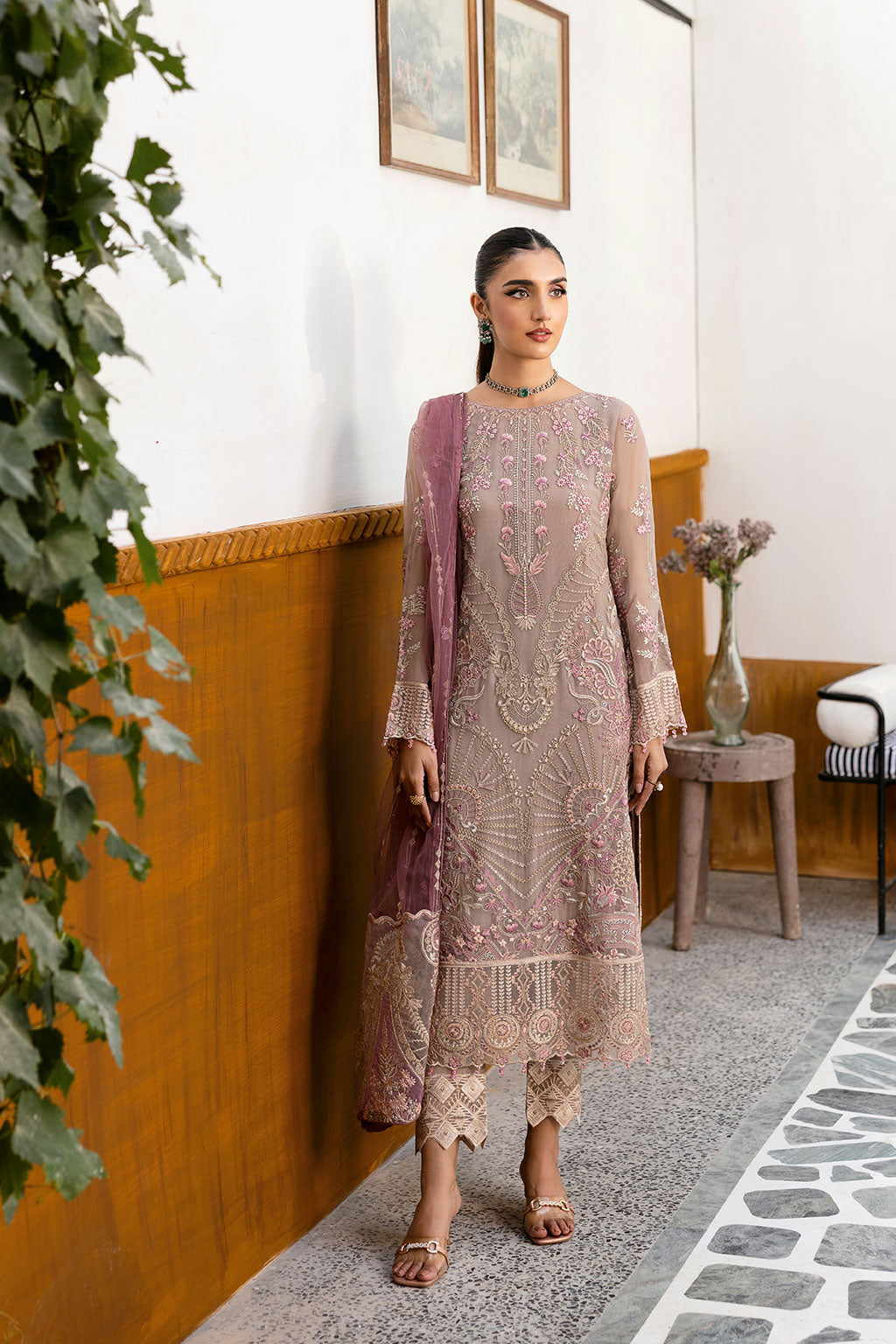 Ramsha | Chevron Chiffon Collection | A-1009 - Ladies Clothes 