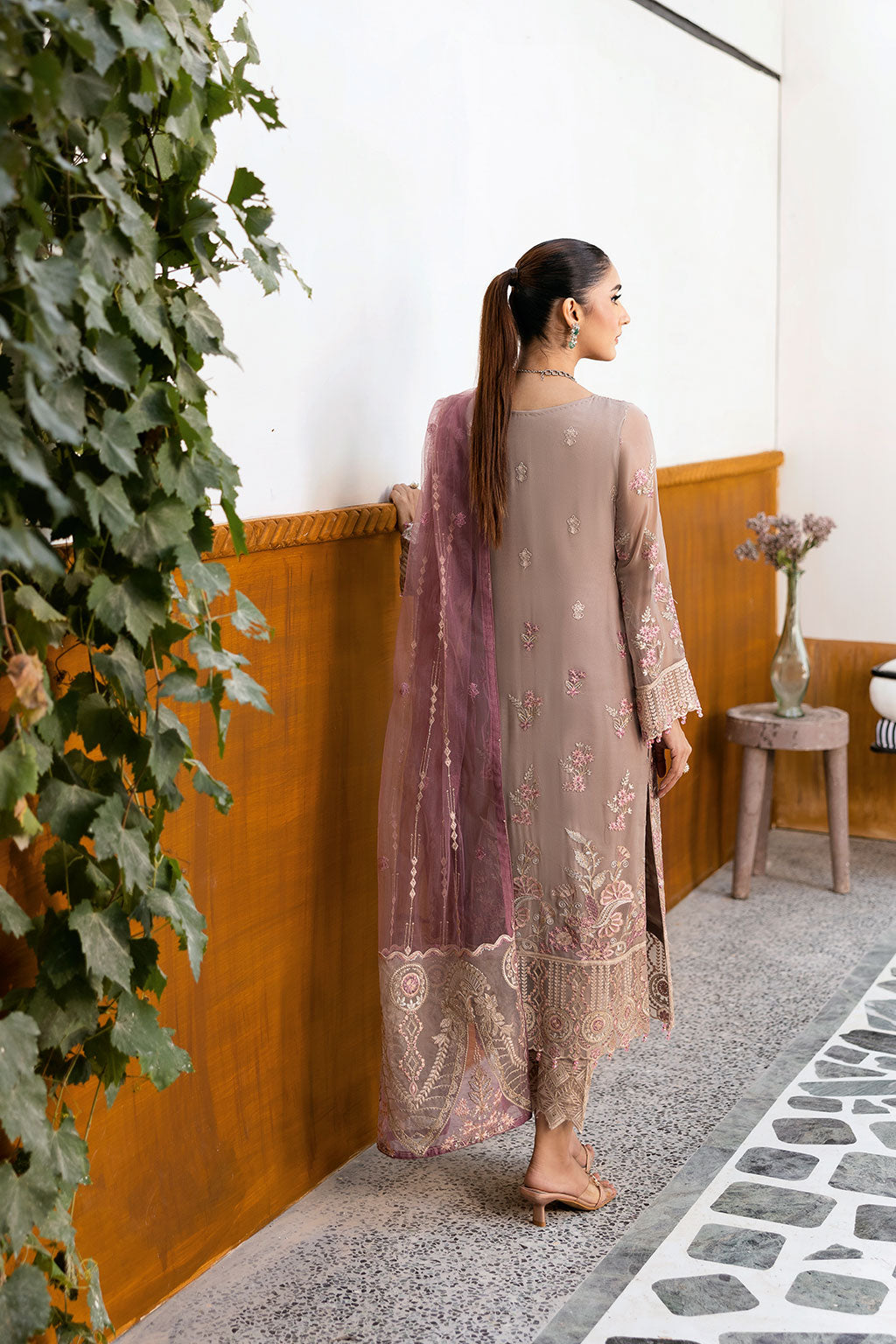 Ramsha | Chevron Chiffon Collection | A-1009 - Ladies Clothes 