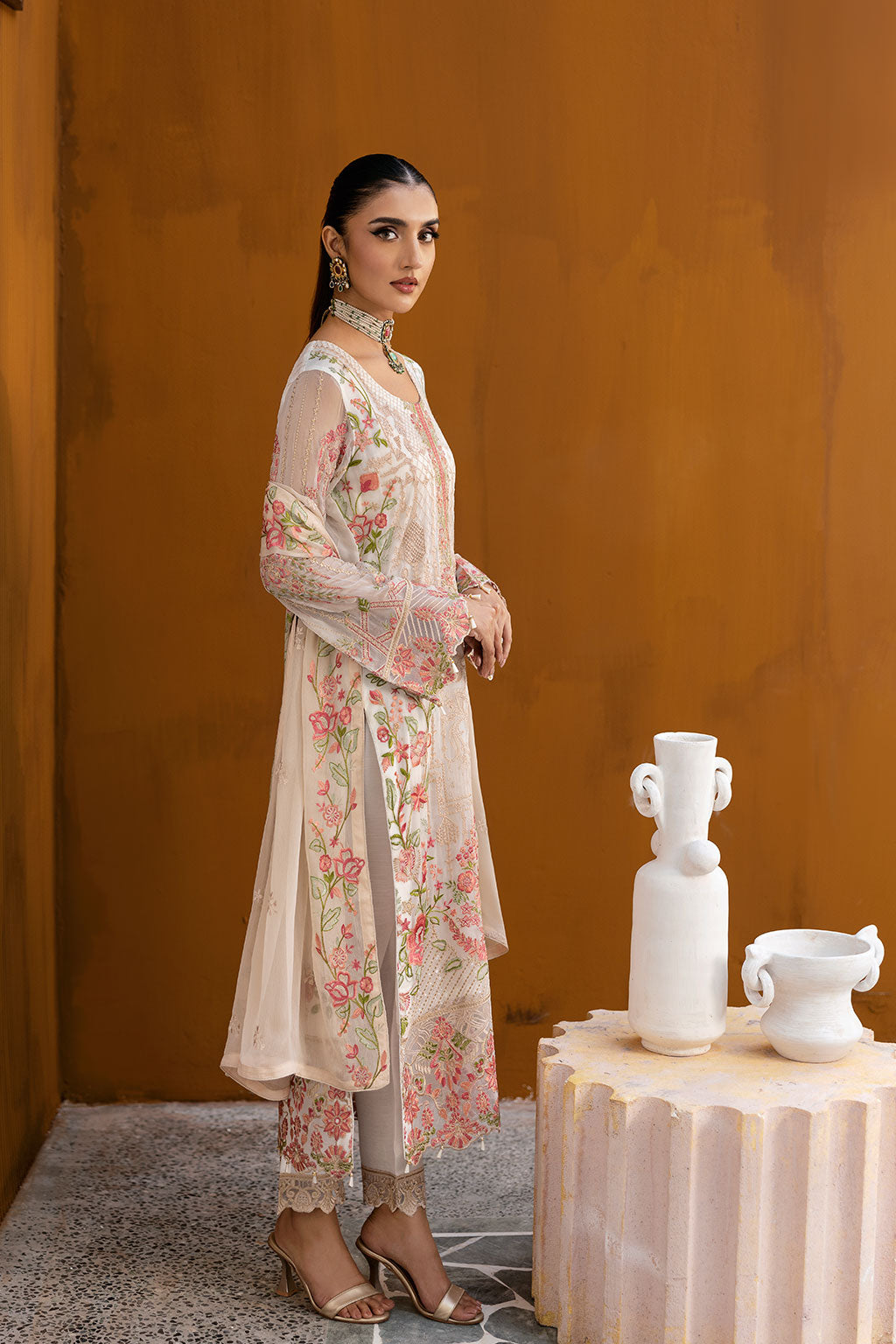 Ramsha | Chevron Chiffon Collection | A-1011 - Ladies Clothes 